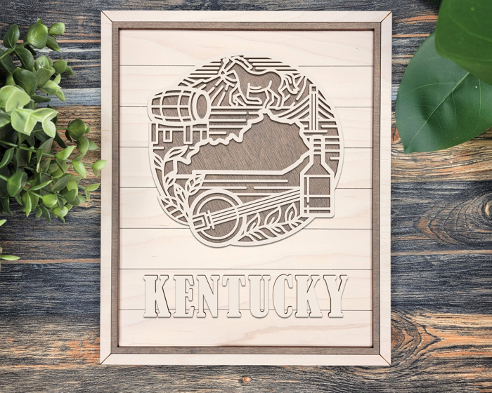 State Heritage Collection – Handcrafted Wooden State Signs & Ornaments | 52 Designs Including All 50 States, Puerto Rico & Guam