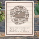 Horizontal light State Heritage Collection – Handcrafted Wooden State Signs & Ornaments | 52 Designs Including All 50 States, Puerto Rico & Guam