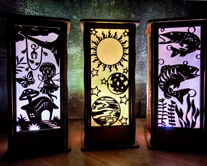 Magic Moments Light Boxes Magic Moments Light Box | 3D Light Up Wood Shadow Box | Kids Night Light | Fantasy & Adventure Designs | Handmade in OBX