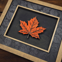 Maple Leaf Dark Engraved Frame Harvest Frames Collection – Handmade in the OBX