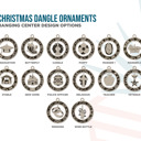  Handcrafted Christmas Dangle Ornaments | Baltic Birch Wood | OBX Made | 24 Designs for Holidays, Pets, Weddings & More