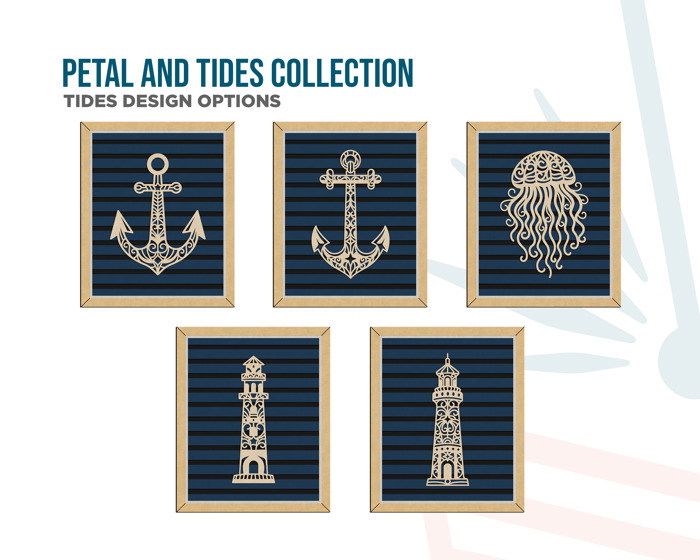 Layered Nautical Wood Sign | Hand Painted Baltic Birch | Coastal Wall Decor | OBX Handmade