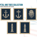 Anchor 1 Layered Nautical Wood Sign | Hand Painted Baltic Birch | Coastal Wall Decor | OBX Handmade