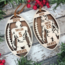  Personalized Football Player Ornaments – Handmade in the OBX