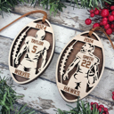  Personalized Football Player Ornaments – Handmade in the OBX