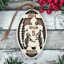  Personalized Football Player Ornaments – Handmade in the OBX