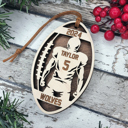  Personalized Football Player Ornaments – Handmade in the OBX