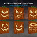 Haunt-O-Lanterns – 3D Pumpkin Light Boxes | Handmade Birch Halloween Décor | Spooky Tea Light Lantern with Faces or Haunted Scenes