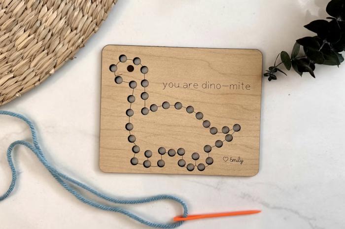 Personalized Valentine’s Day Sewing Cards for Kids - Set of 10