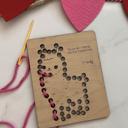 Llama Personalized Valentine’s Day Sewing Cards for Kids - Set of 10