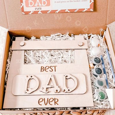 Kids DIY Father’s Day Painting Kit – “Best Dad Ever” Toolbox