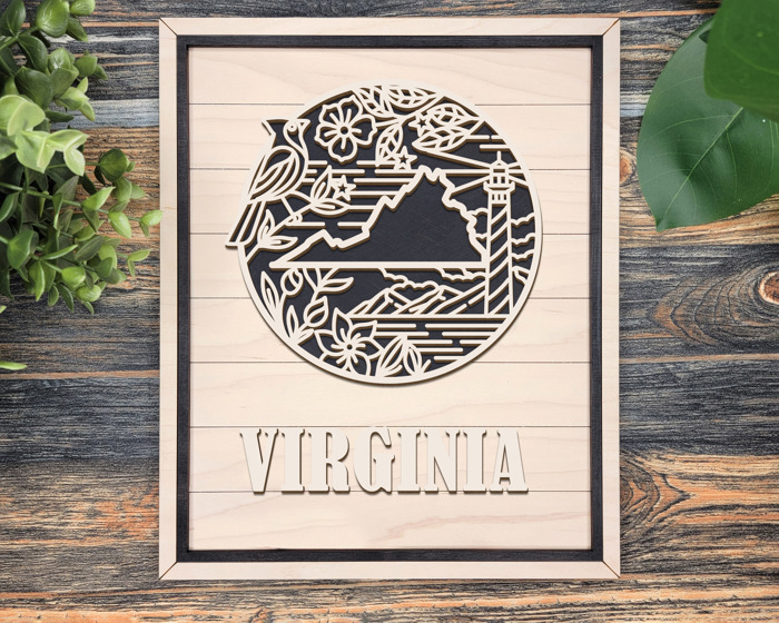 State Heritage Collection – Handcrafted Wooden State Signs & Ornaments | 52 Designs Including All 50 States, Puerto Rico & Guam