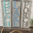  Vertical Beach · Lake · Porch Baltic Birch Wood Sign