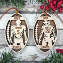 Male Personalized Football Player Ornaments – Handmade in the OBX