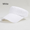 White Summer Sun Visor Hat