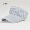 Gray Summer Sun Visor Hat