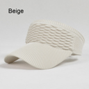 Beige Summer Sun Visor Hat