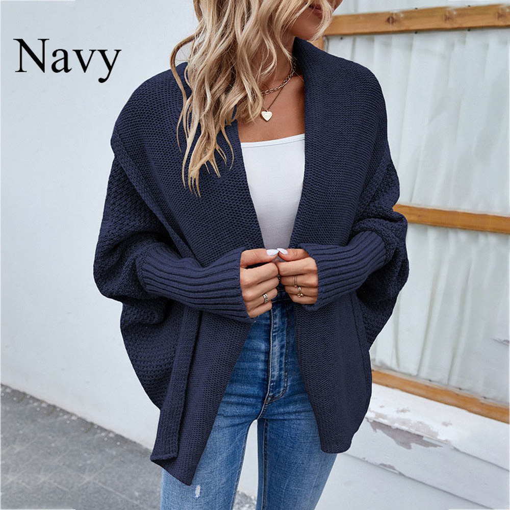 Women's Batwing Sleeve Knit Loose Cardigan