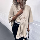  Women's Shawl Wrap Poncho Sweater