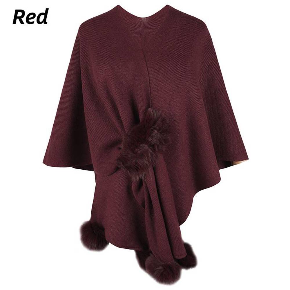 Women's Shawl Wrap Poncho Sweater