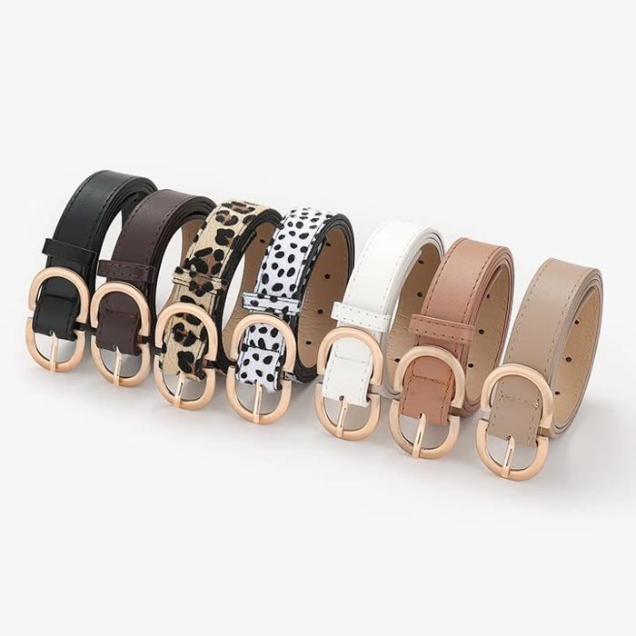 Women PU Leather Belts