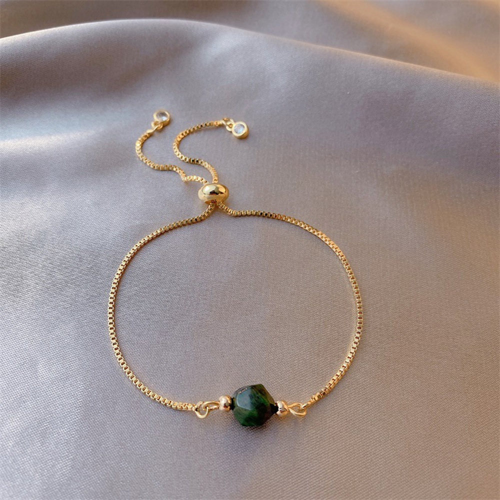 Two Piece Adjustable Green Bracelet