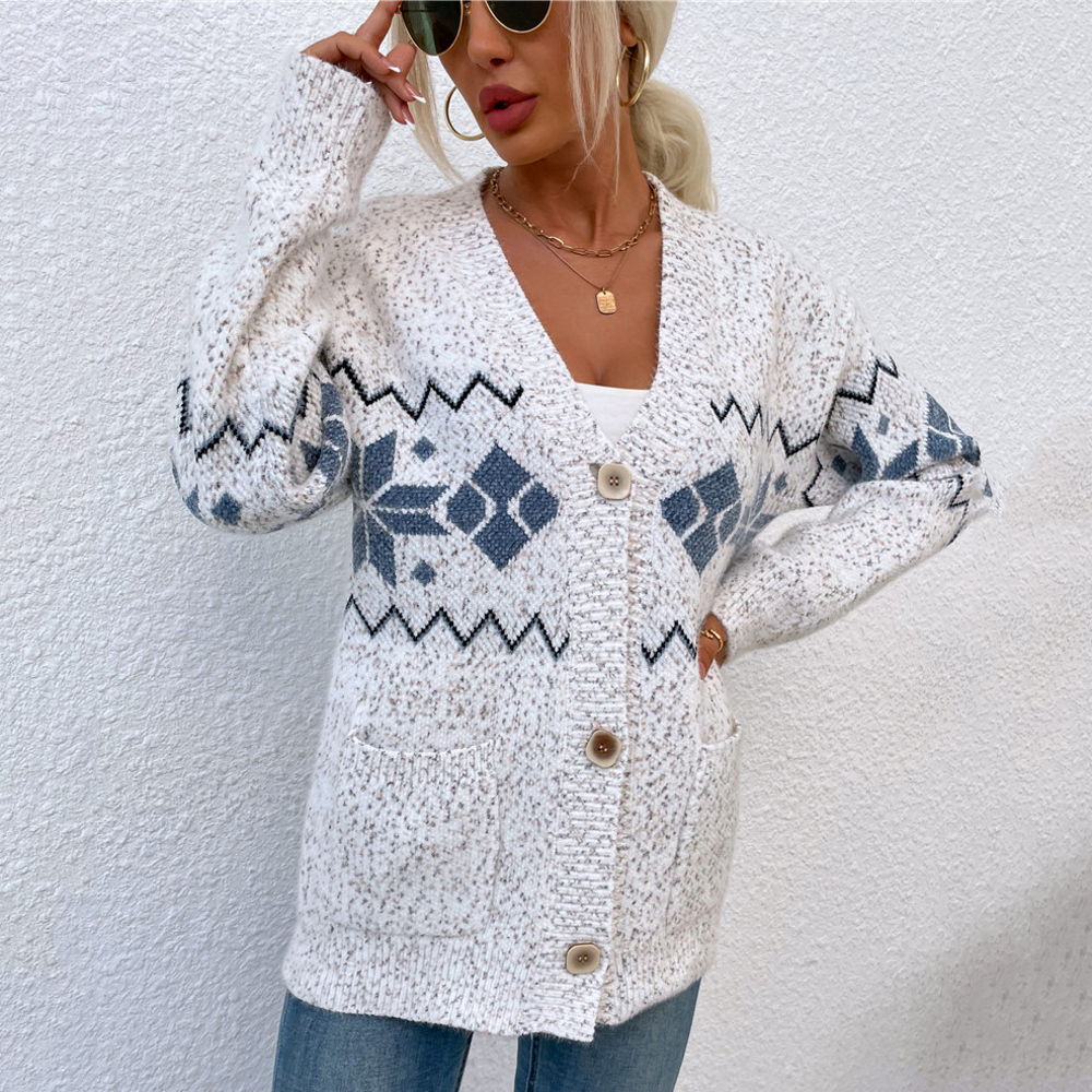 Snowflake Knitted Cardigans