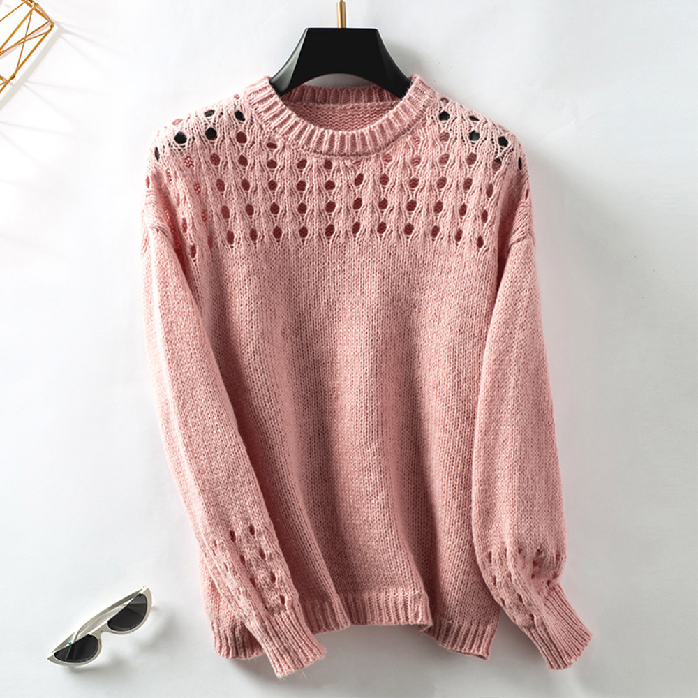 Women Hollow Out Pullover Sweater