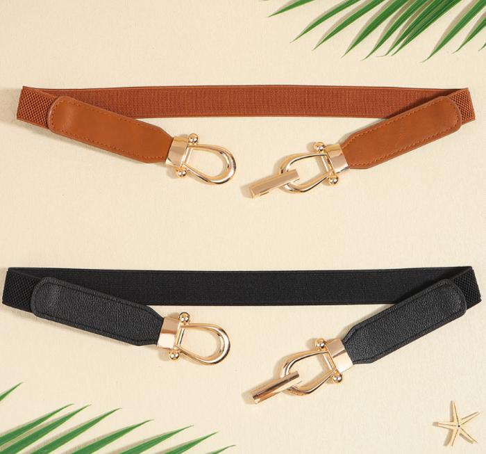 2 Pack Women Stretchy Waist Belt