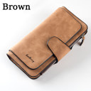 Brown Wallet PU Leather Clutch Purse