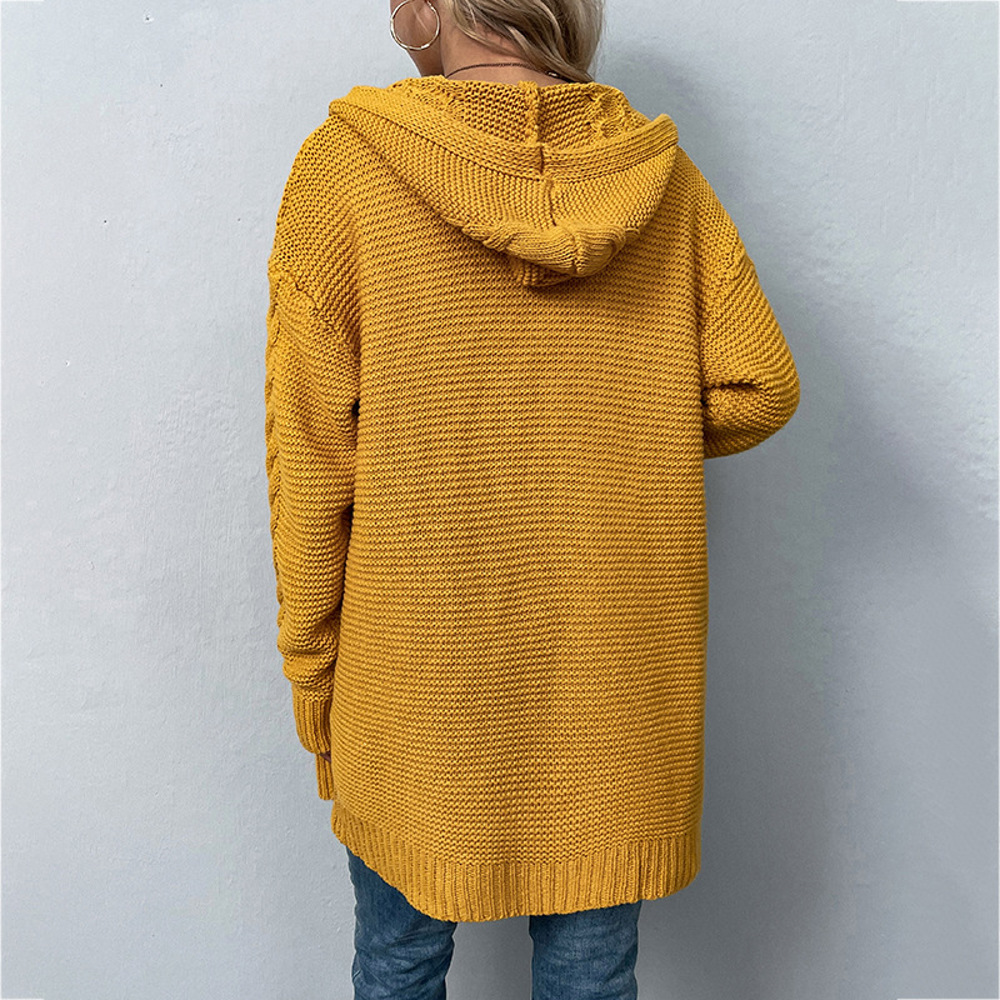 Women's Open Front Cable Knit  Sweater