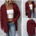  Women's Open Front Cable Knit  Sweater