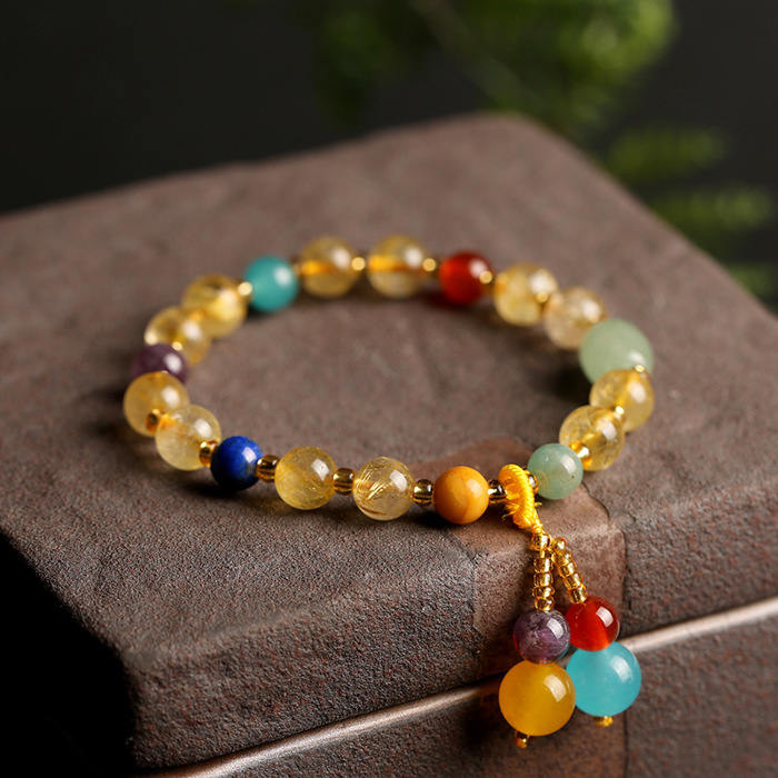 Vintage Agate Crystal Bracelet