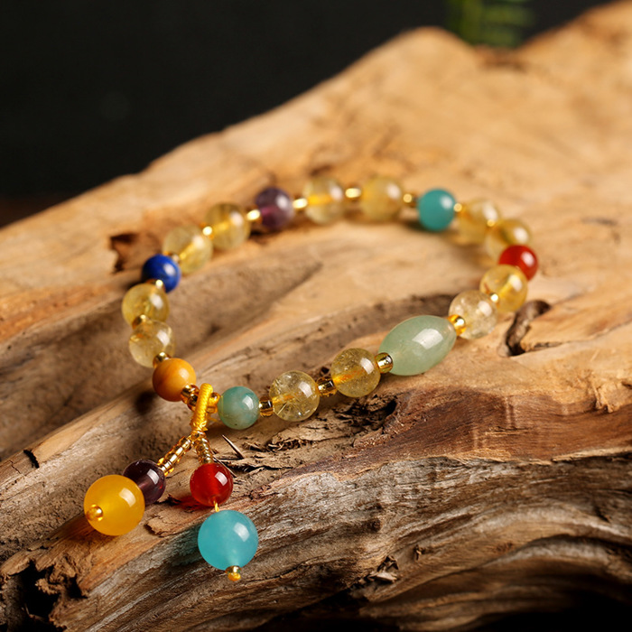 Vintage Agate Crystal Bracelet