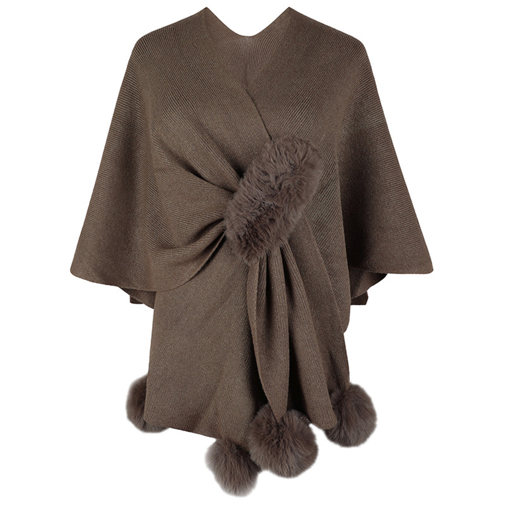 Women's Shawl Wrap Poncho Sweater