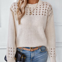  Women Hollow Out Pullover Sweater