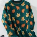  Women's Maple Leaf Knit Sweater
