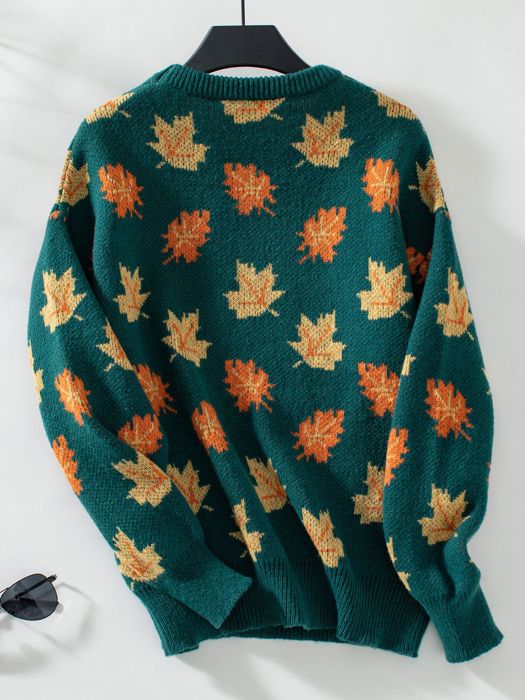 Women's Maple Leaf Knit Sweater
