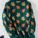  Women's Maple Leaf Knit Sweater