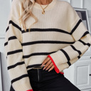   Striped Pullover Sweaters