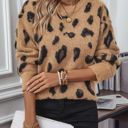  Women's Leopard Sweater