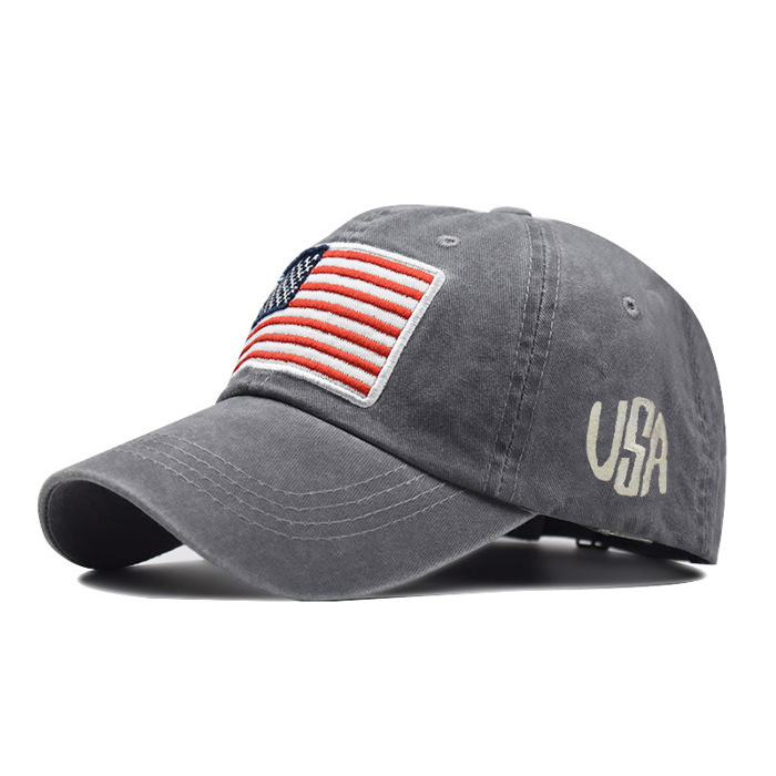 Washed Cotton USA Flag Cap