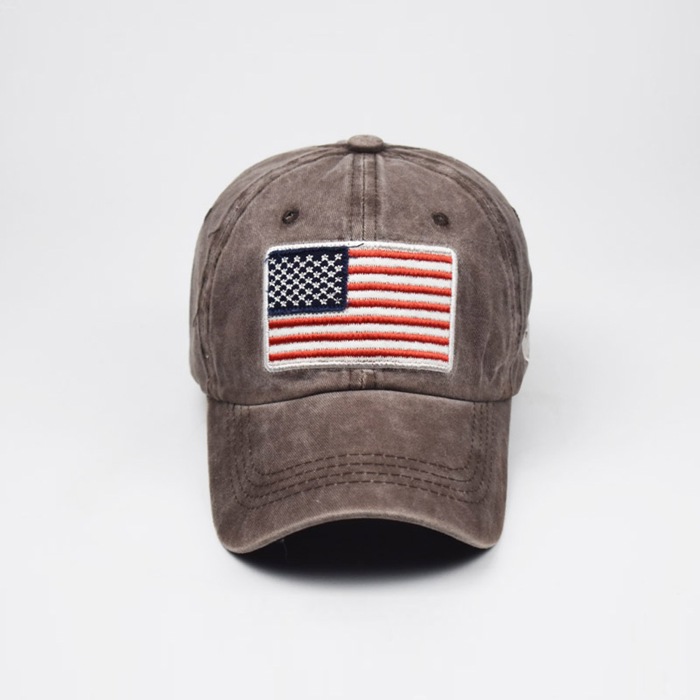 Washed Cotton USA Flag Cap