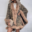  Women Leopard Print Shawl Cardigans