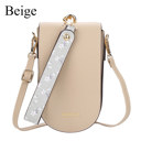 Beige Women's Crossbody Phone Bag