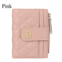 Pink Women's Multi-Card Short Wallet