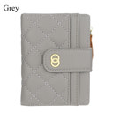 Gray Women's Multi-Card Short Wallet