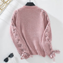  Women Sweater with Arm Lace Up