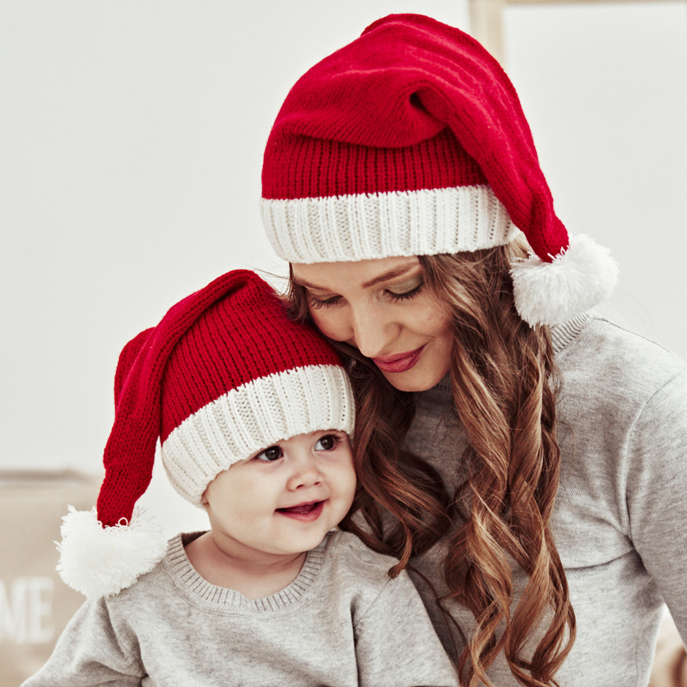 Santa Hat Christmas Knitted Hat