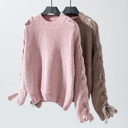  Women Sweater with Arm Lace Up